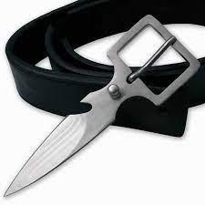 Hidden Belt Buckle Knife - Concealed Wearable Weapon - Leather Belt Buckle  Knives | KOMBATIV