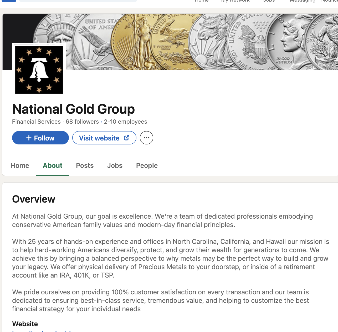 National Gold Group complaints