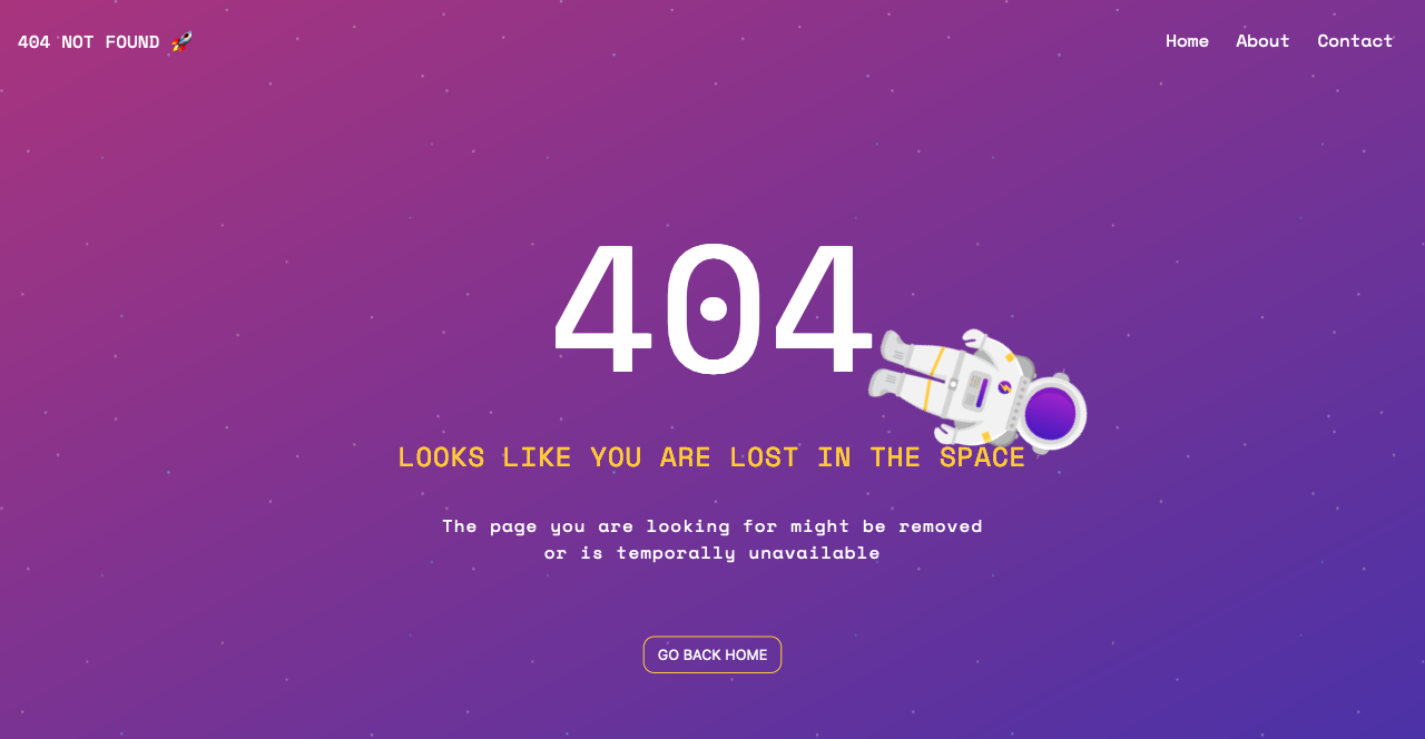 404 Page Example 