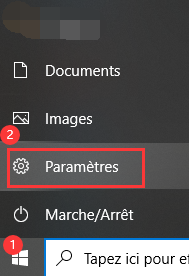 Paramètres Windows