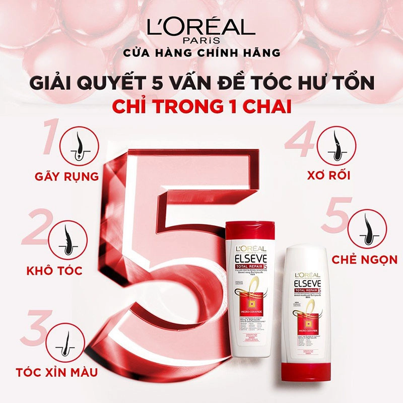 Dầu gội dành cho tóc khô xơ của L’Oréal