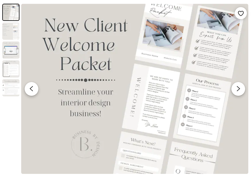 New Client Welcome Packet from BusinessByDesignCo