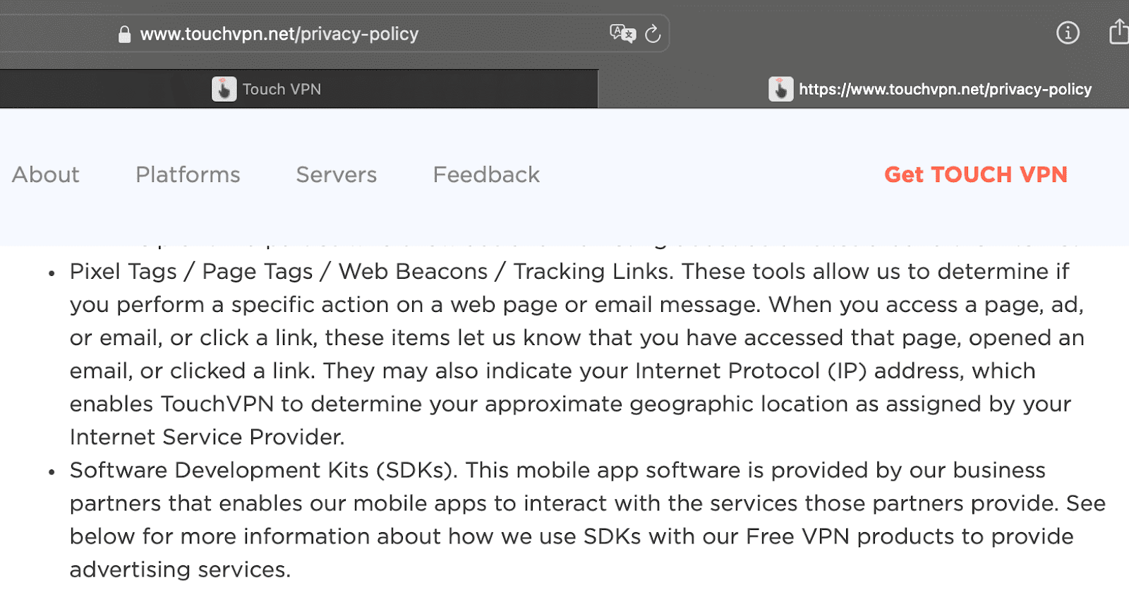 Pixel Tags,  Page Tags, Web Beacons, 
 Tracking Links