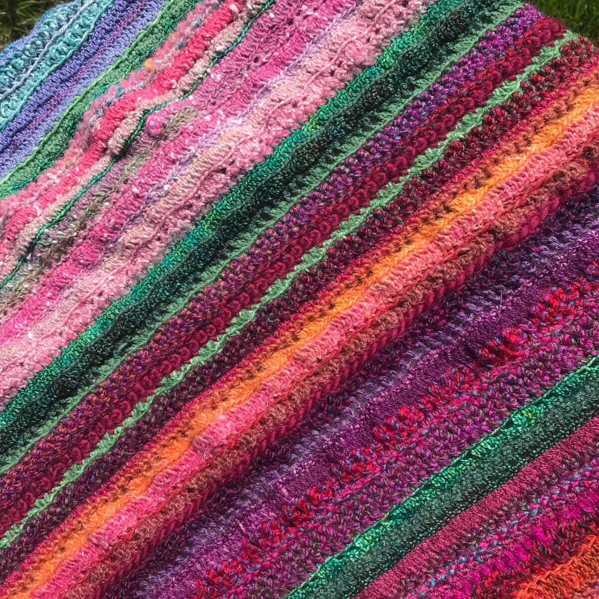 Blanket-making in progress… one of my passions.