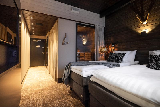 Profiter des chambres cosy du lapland hotel Sky