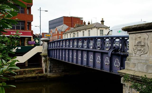 Foundry bridge in Norwich is the most walked-over bridge in the city. You'll pass this during your Norfolk broads day boat hire adventure