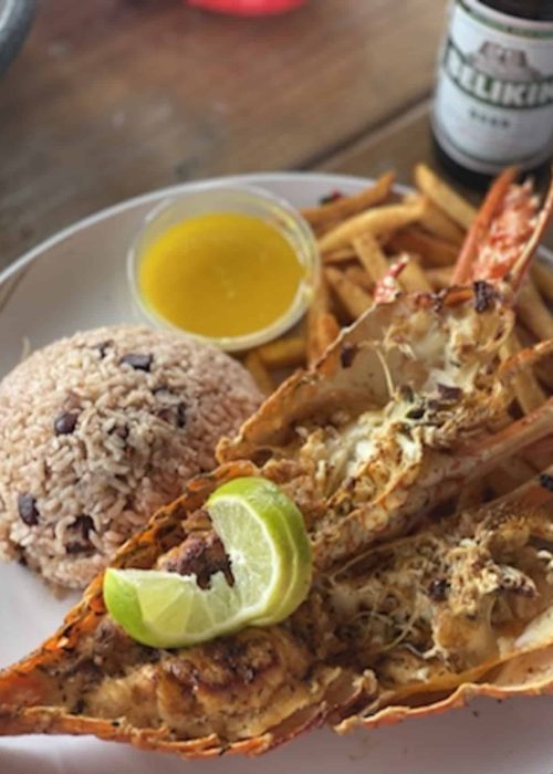 Belize food lobster fest Ambergris Caye