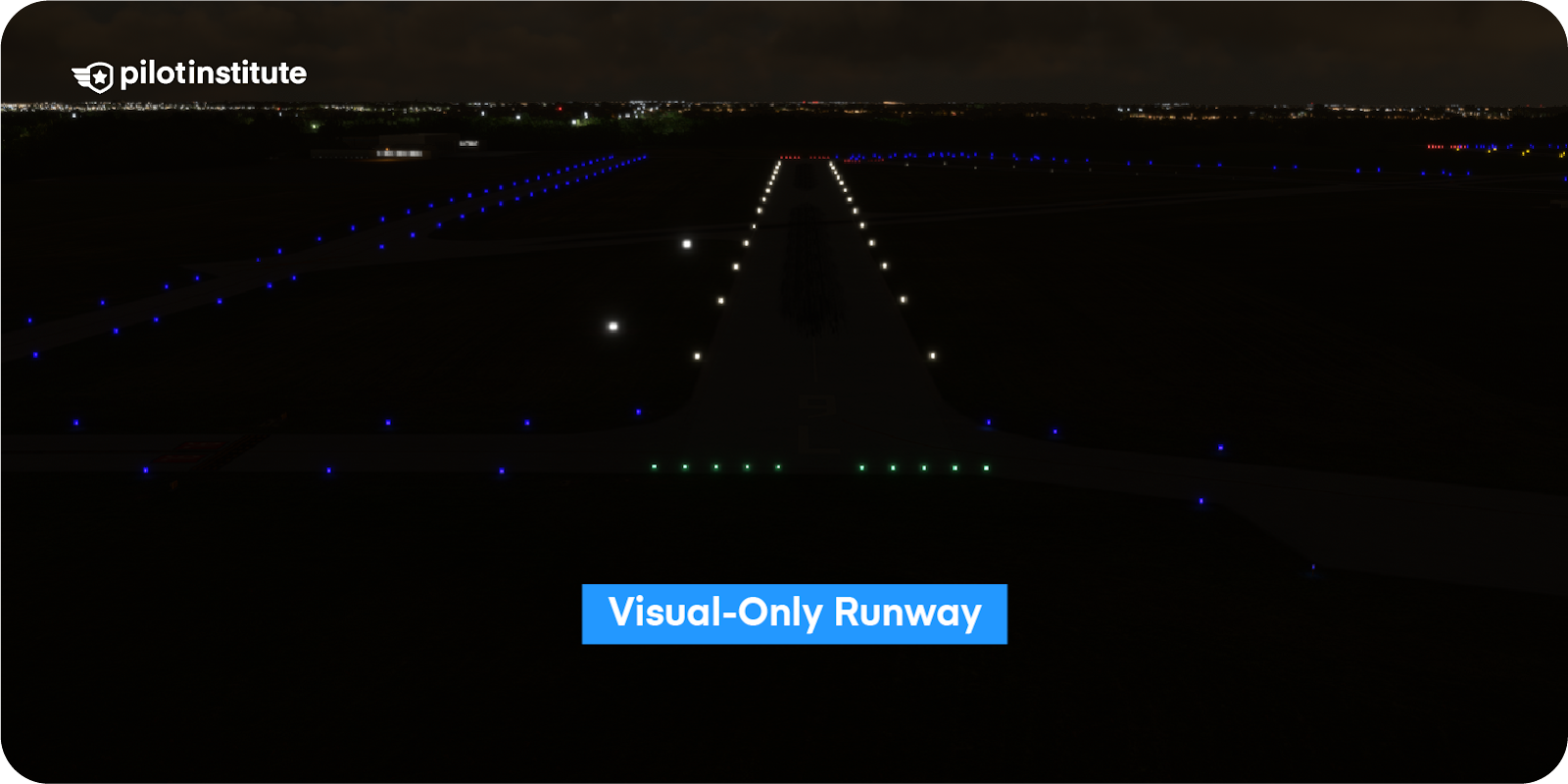 A Visual-only runway with all white runway edge lights.