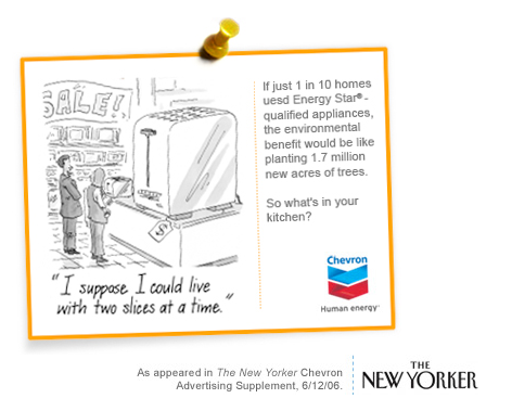 New Yorker ad for Chevron, 2006