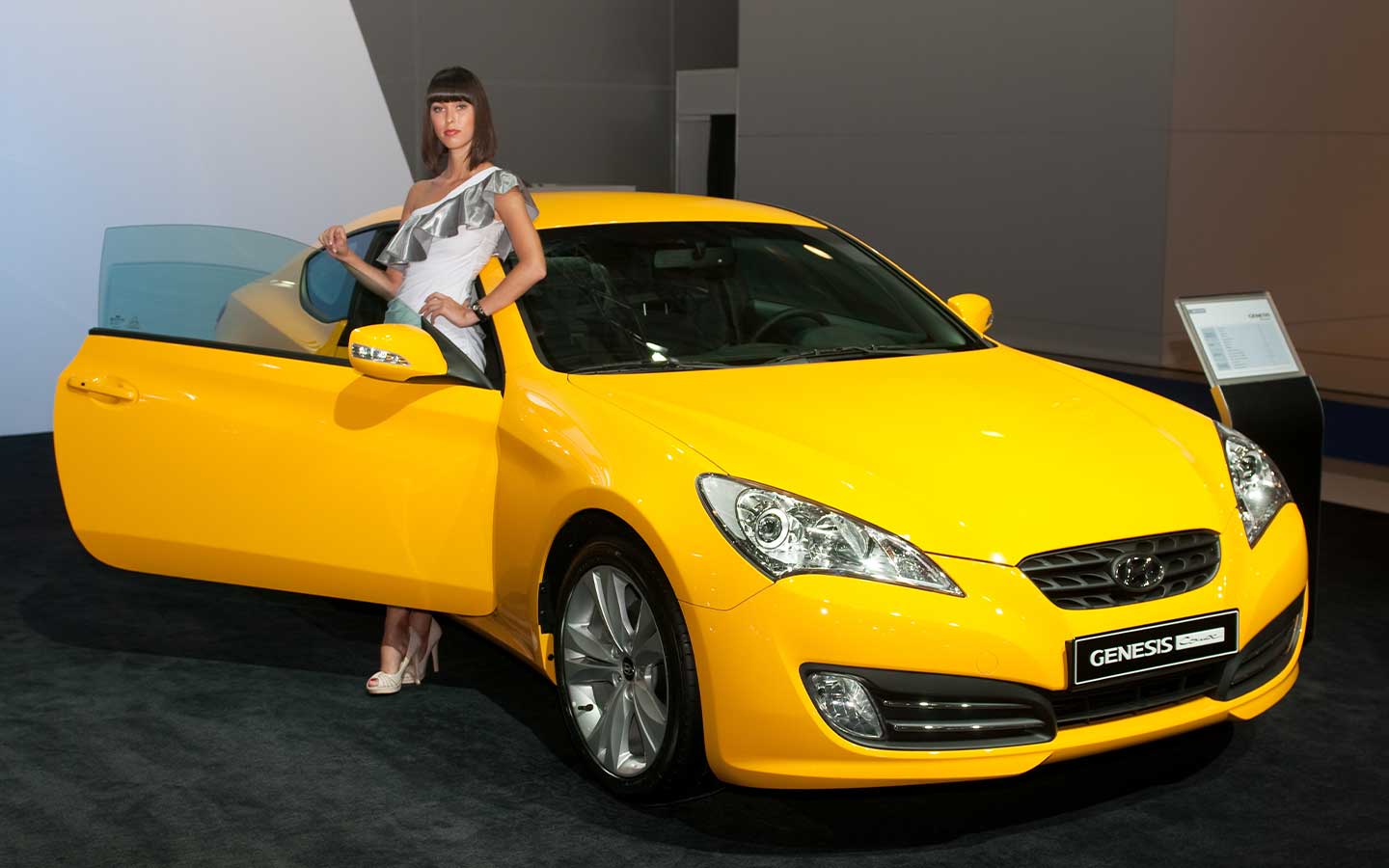 according to the History of Hyundai Genesis Coupe, the model was a two-door sports coupe 