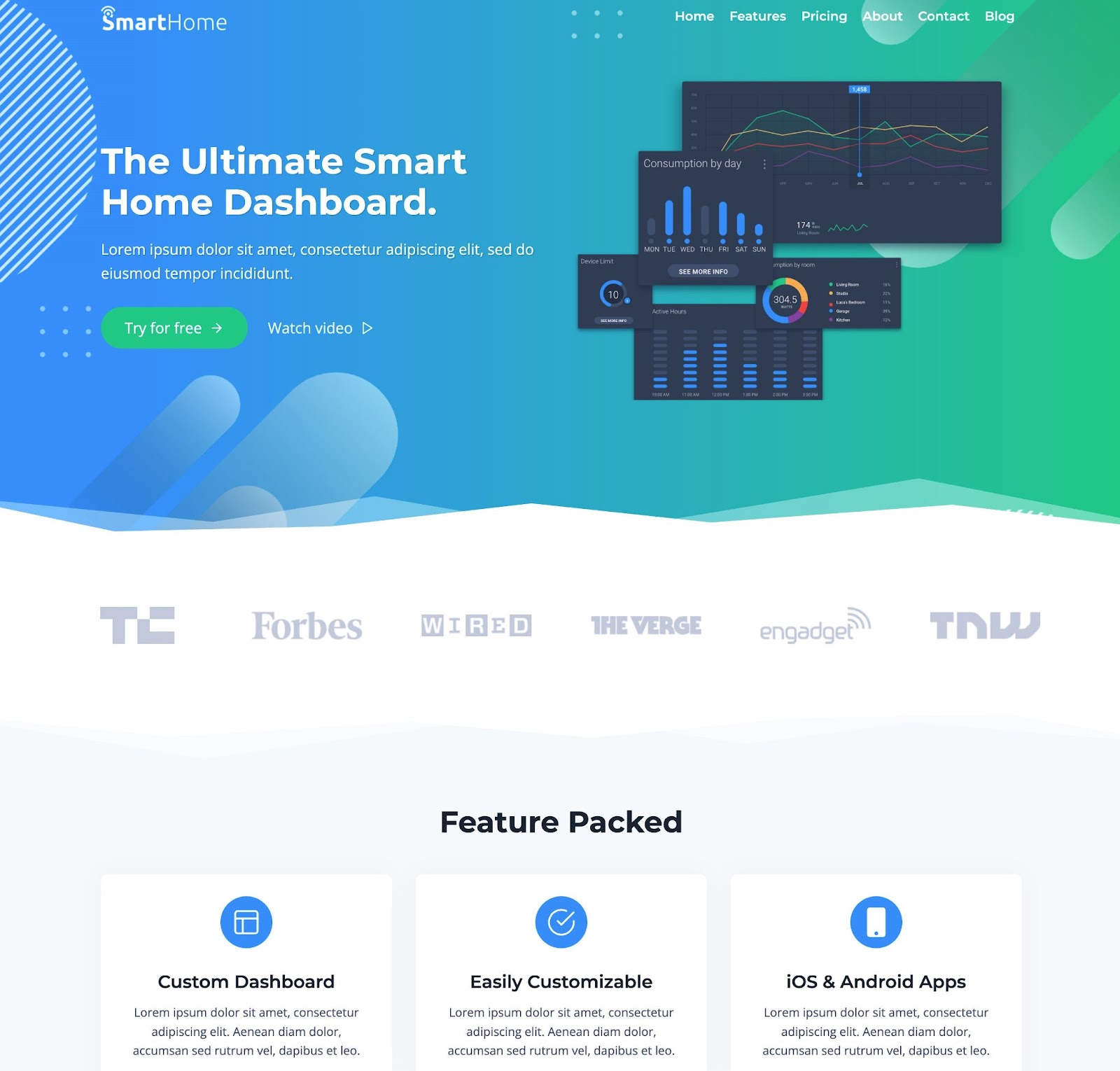 The Kadence Theme dedicated starter site for SaaS theme WordPress