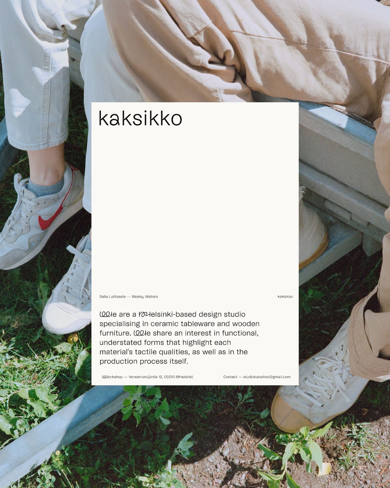 Artifact from the Crafting Kaksikko Studio's Branding: Clean, Inviting Visual Identity article on Abduzeedo