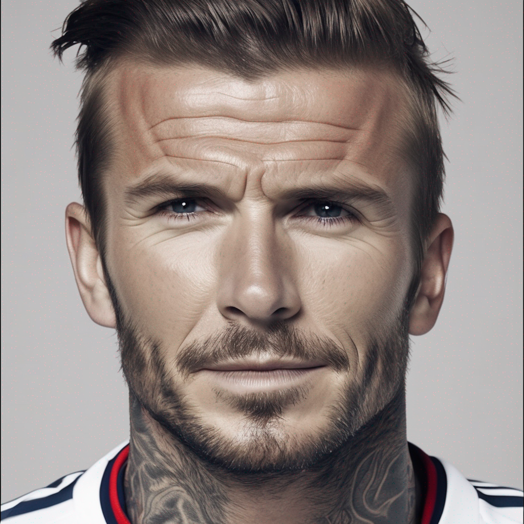 Face of David Beckham