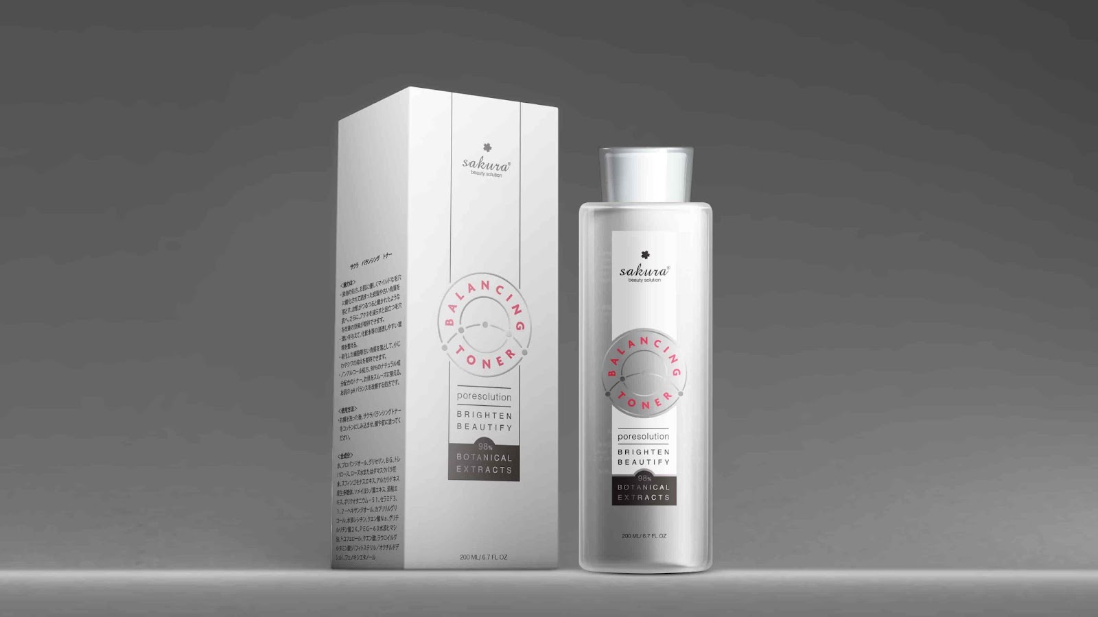 Sakura Balancing Toner giúp làm sạch, se lỗ chân lông