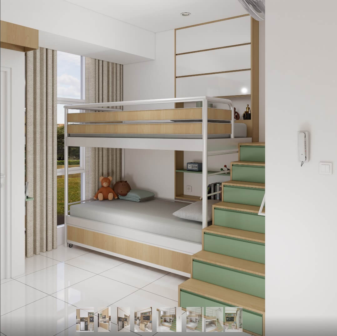 Sentuhan Japandi pada Interior Apartemen Minimalis Ibu PL 