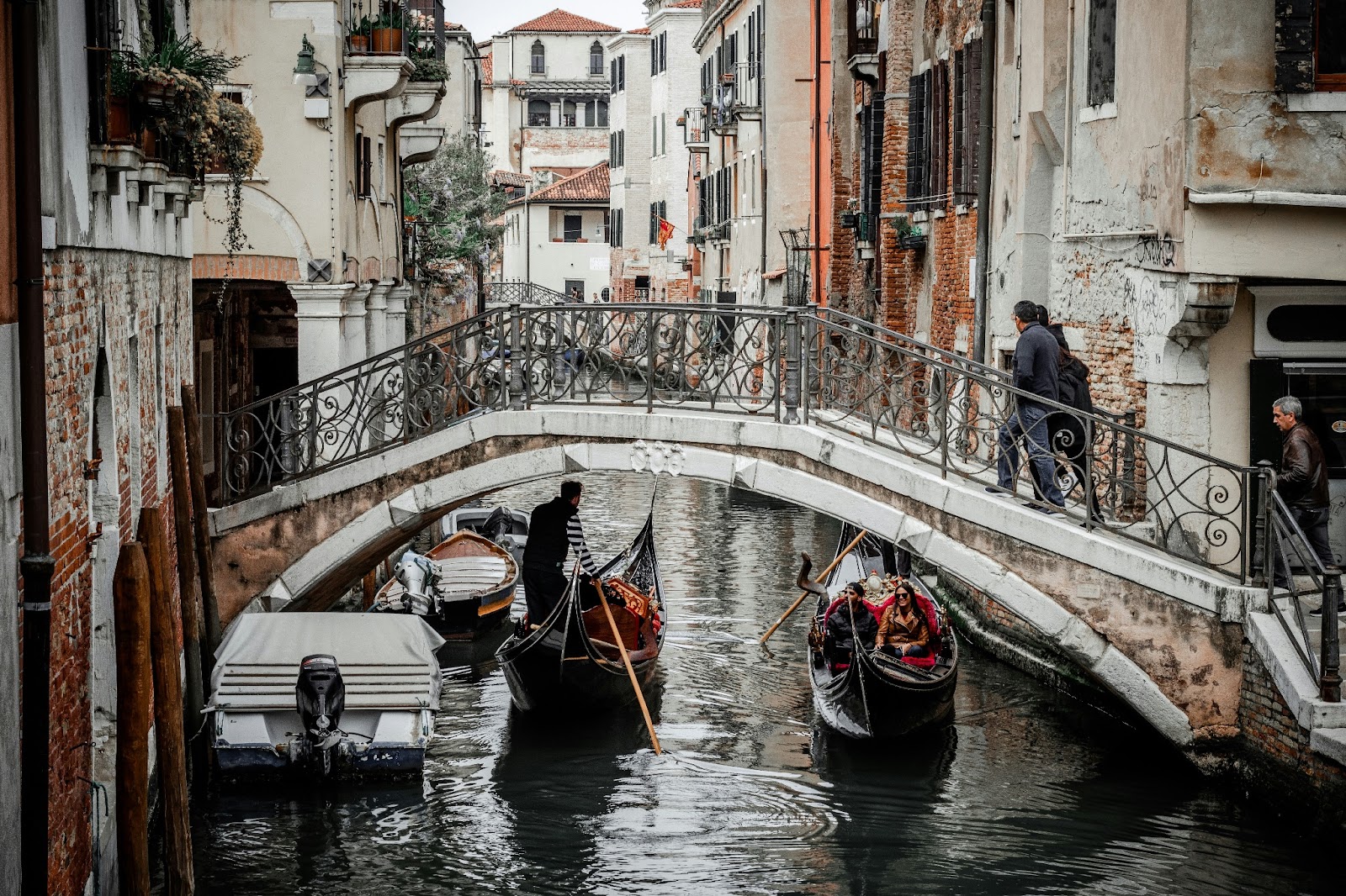 A romantic gondola ride through the narrow canals of Venice.