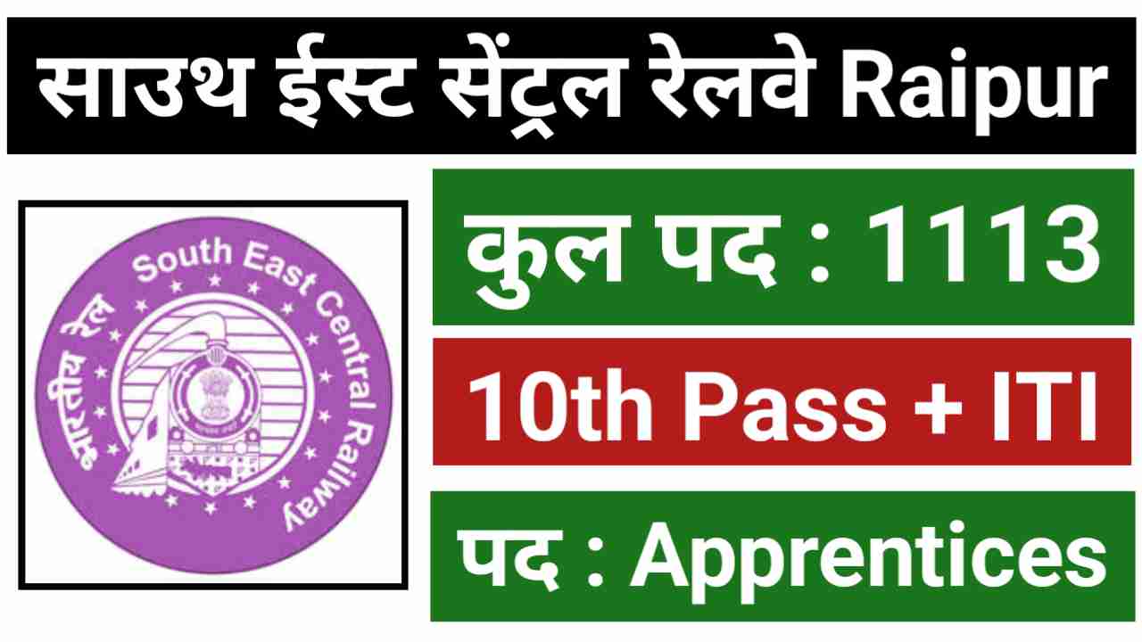 SECR Raipur Apprentices New Vacancy 2024 Notification