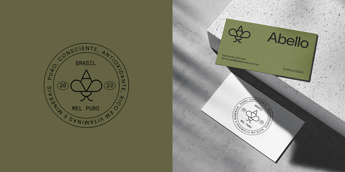 honey green packaging design brand identity Logo Design