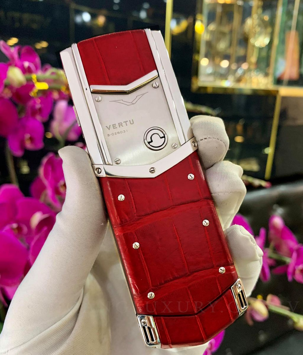 Vertu Signature S Red Alligator