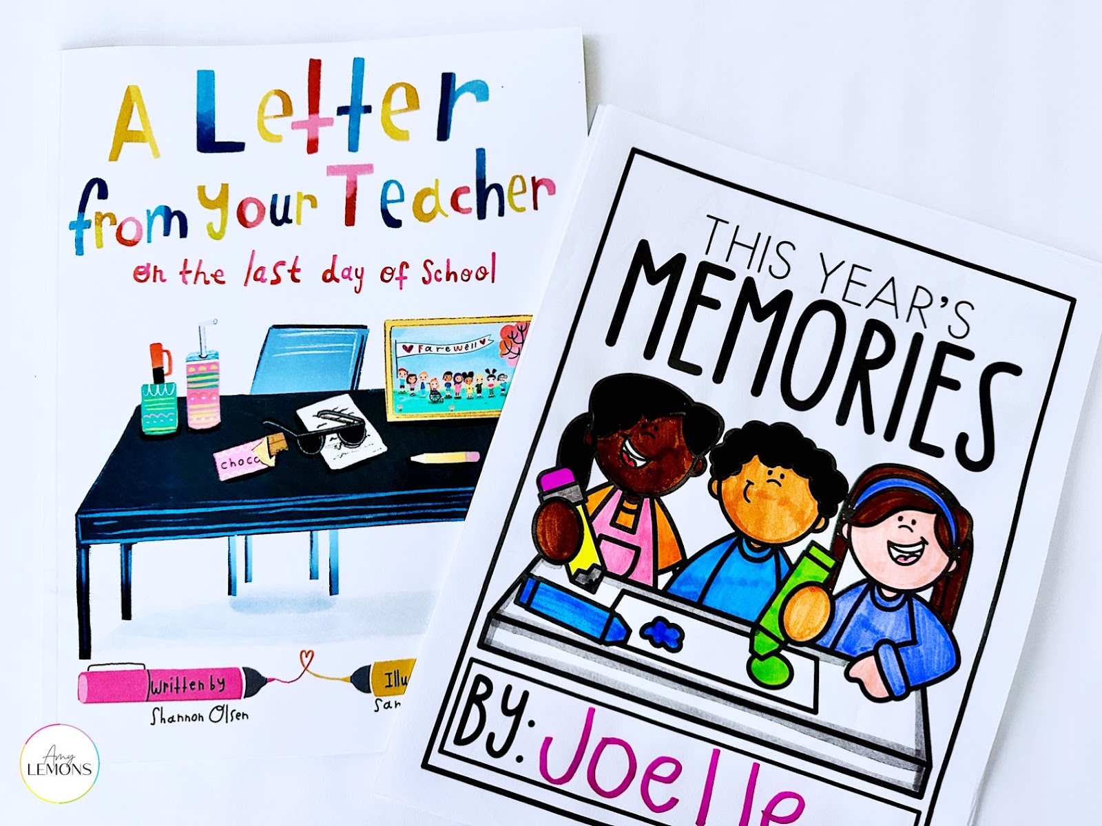 A Letter From Your Teacher book and Memory book activity for the end of the year