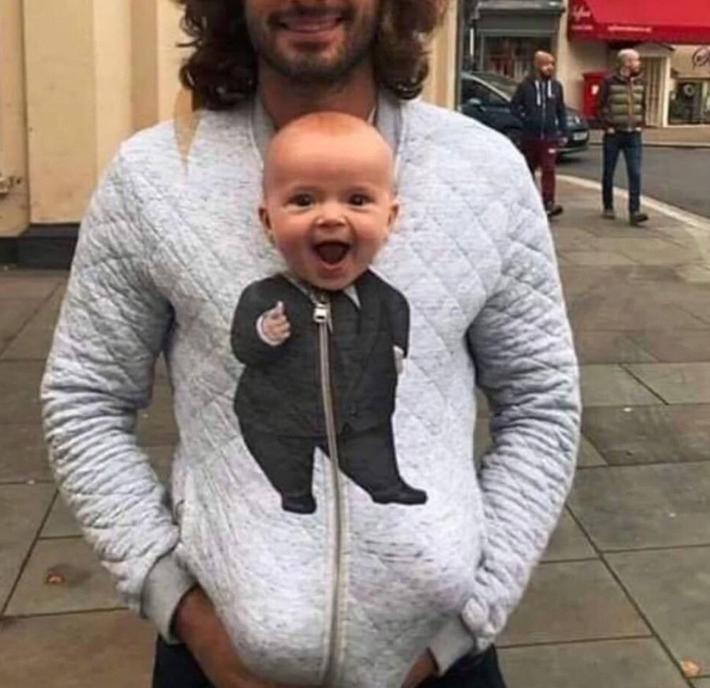 sudadera con capucha de bebé jefe