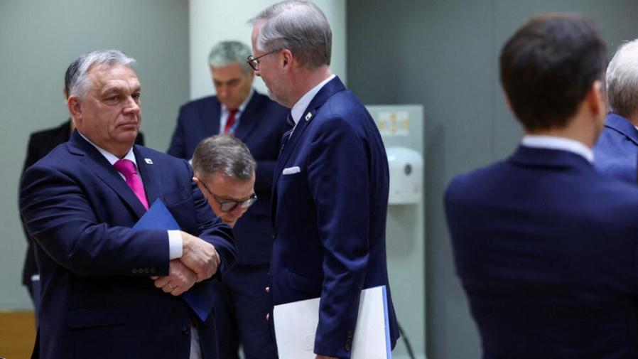 Hungary's Prime Minister Viktor Orban attends a European Union leaders summit, in Brussels, Belgium December 14, 2023.