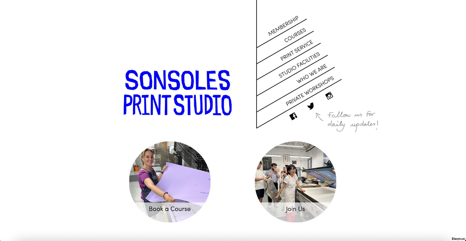 Informational Website Examples, Sonsoles Print Studio