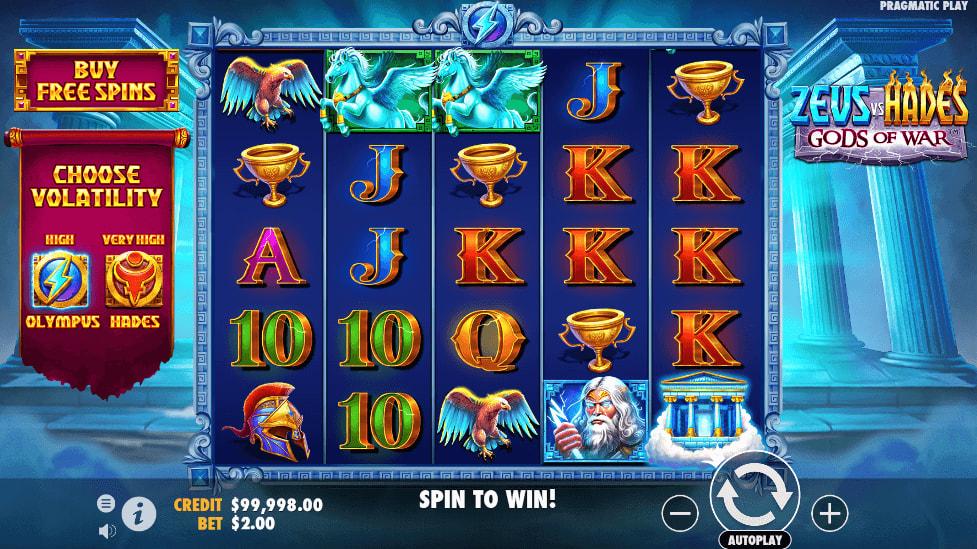 Zeus vs Hades - Gods of War Slot 