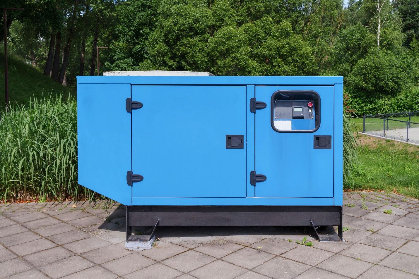Massachusetts home generator in a residential setting