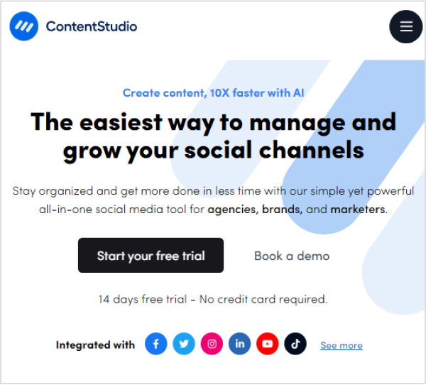 ContentStudio-Social media management platform