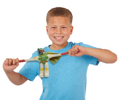 A child holding a toy

Description automatically generated