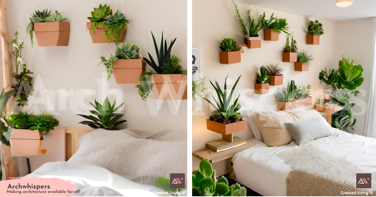 Trendy Decoration Ideas for Bedrooms Using Succulents & Pots