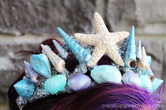 How to make a seashell crown or DIY mermaid tiara 