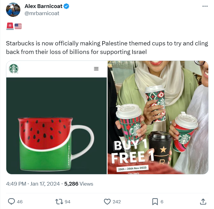 Starbucks' summer collection item was released in May 2023