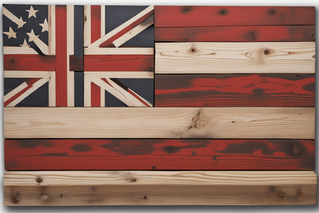 DIY Reclaimed Wood Flag