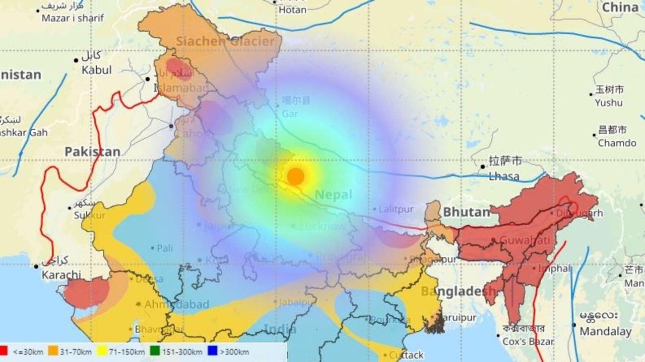earthquake occured at Nepal on friday at 11:32pm 