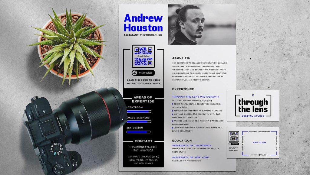 Example of how adding a QR Code on a resume makes you stand out from other job-seekers