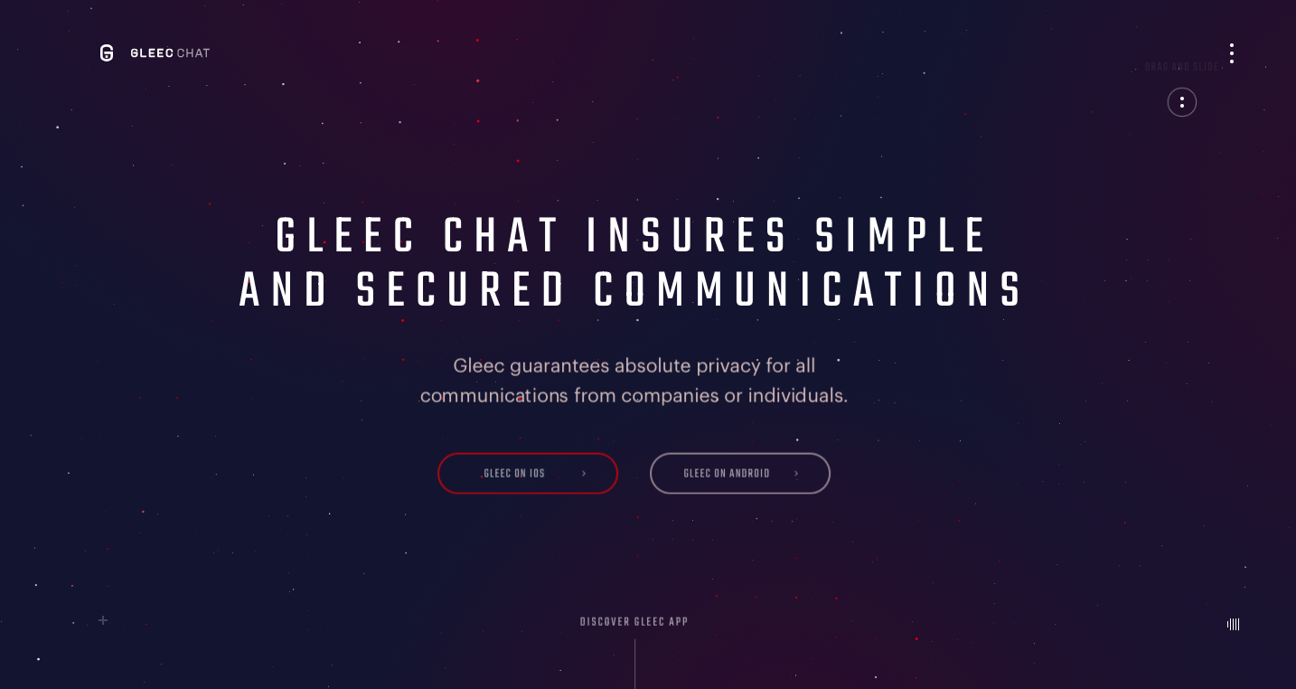 Gleec Chat static website examples