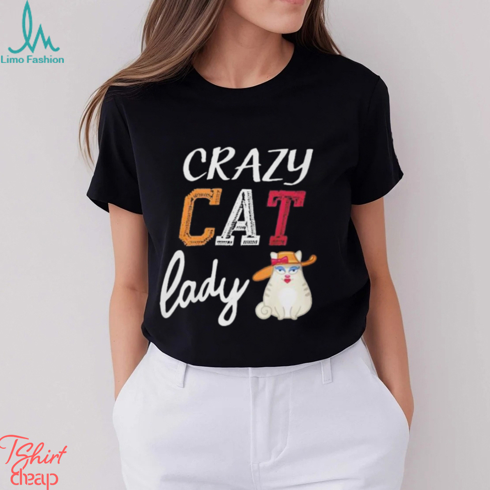 Funny crazy cat lady 2024 shirt