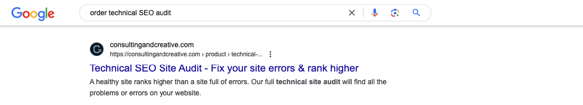 outsourced SEO audit