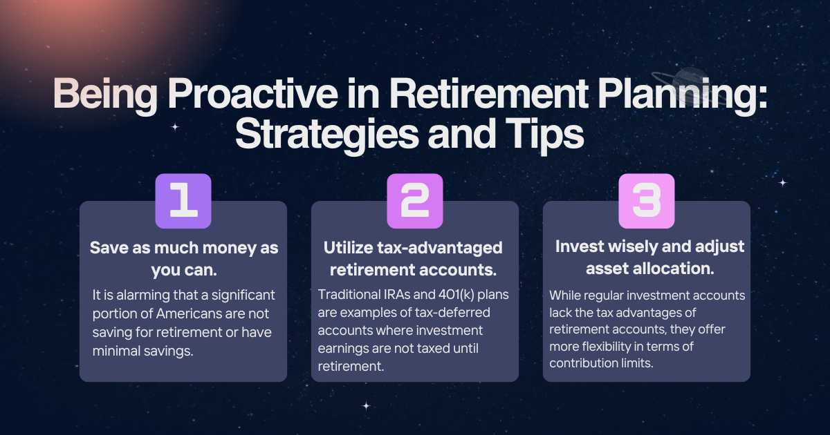 Being Proactive in Retirement Planning: Strategies and Tips