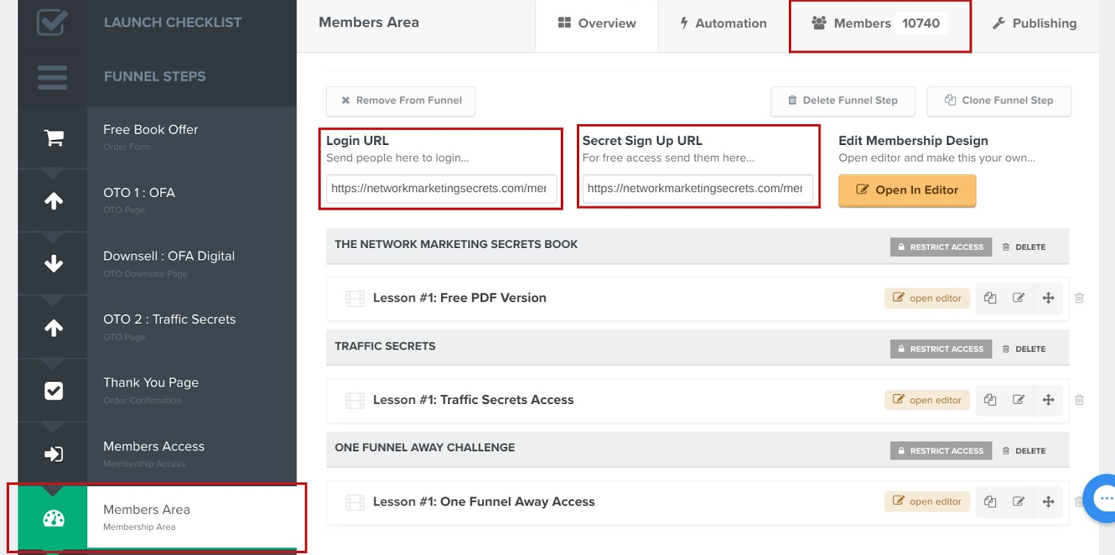 Membership Sites for ClickFunnels