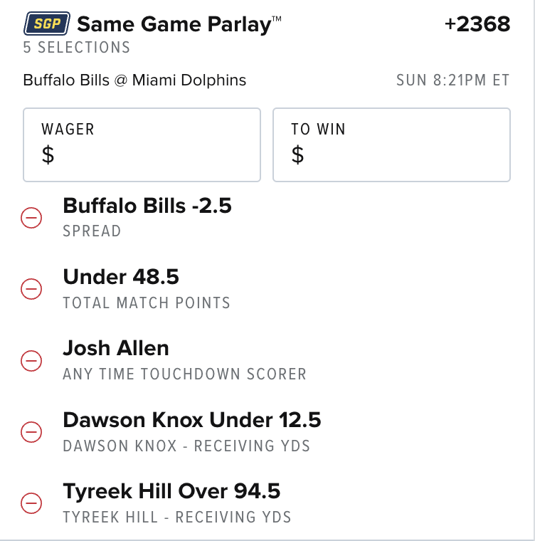 Same-Game Parlay