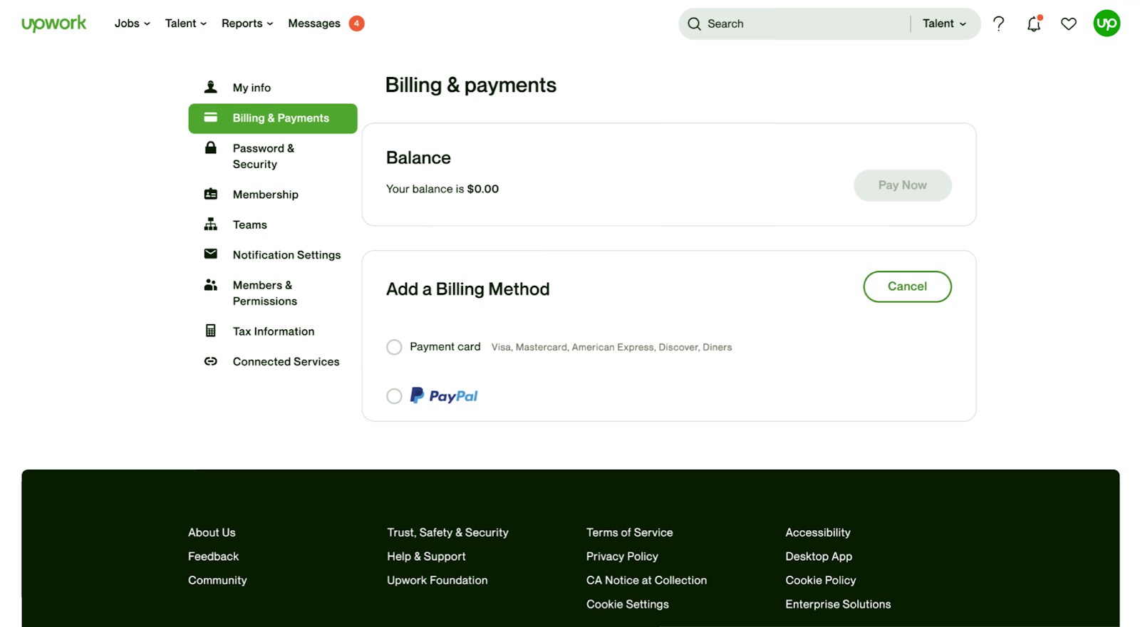 Secure Payment Options for Upwork