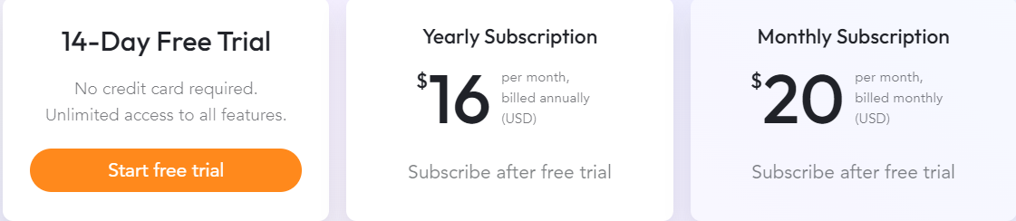 Sunsama Pricing Plans