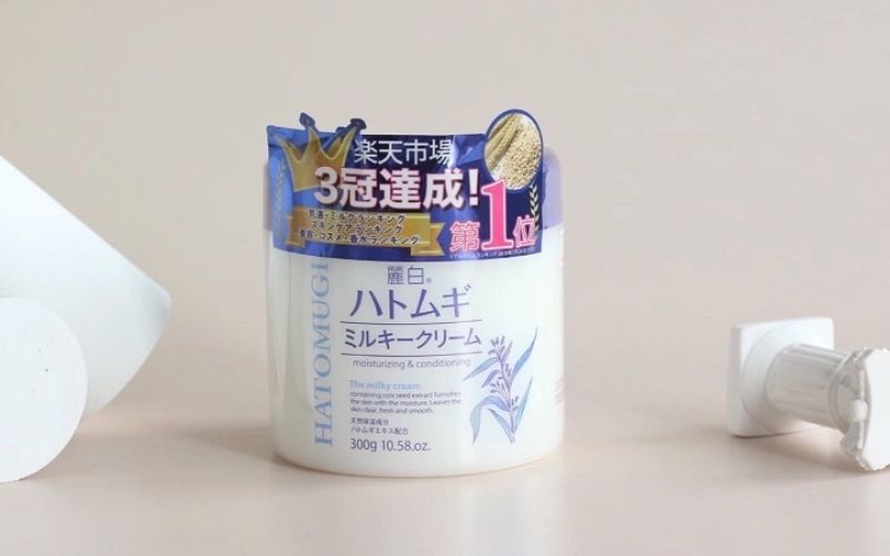  Kem dưỡng ẩm, hỗ trợ sáng da Hatomugi Moisturizing & Conditioning The Milky Cream