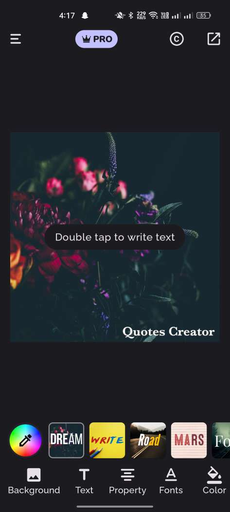 Quote Maker app for designing elegant quotes.