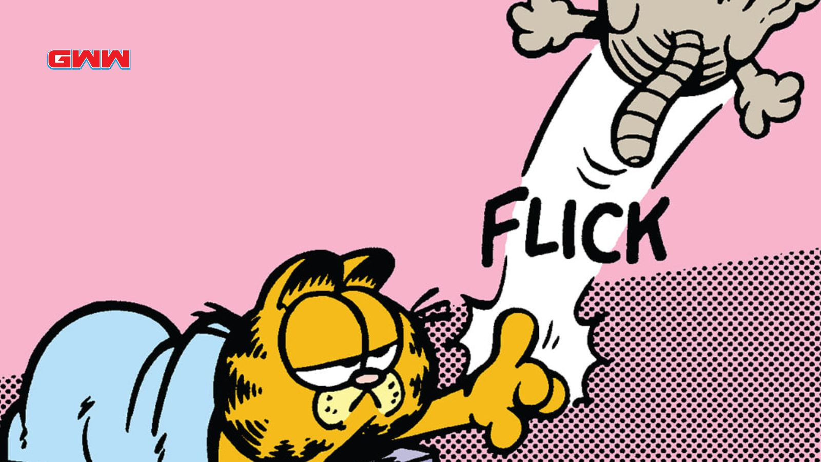 Garfield lanzando a Nermal, Garfield La Película: Nermal.