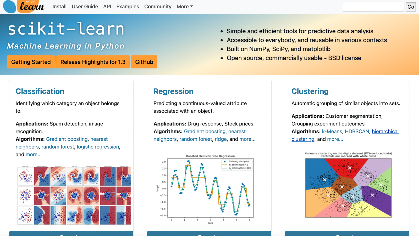 best ai libraries for Python, scikit-learn