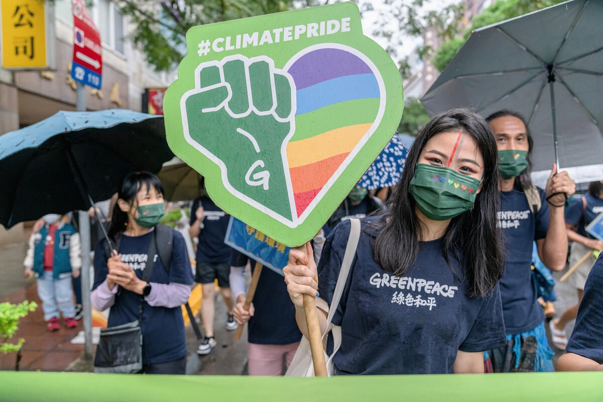 LGBT Pride Parade in Taipei. © Greenpeace / Naomi Goddard